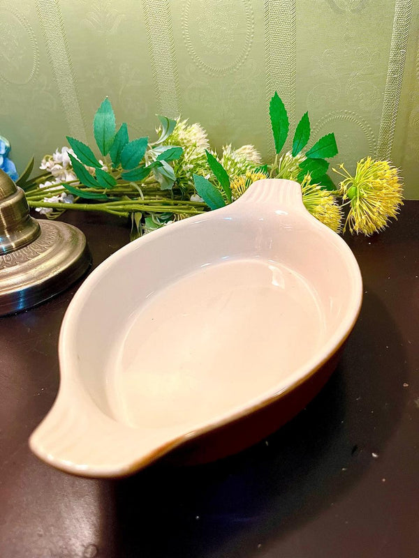 White Ceramic Serving Dish 10-Inch