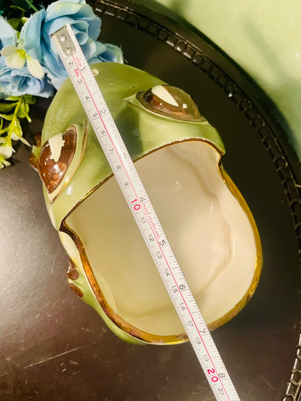 Vintage Ceramic Frog Planter – 7 Inch