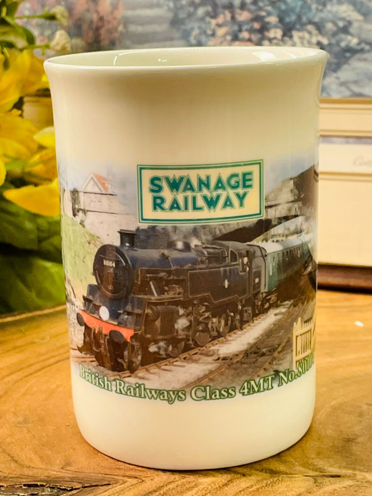 Swanage Railway Steam Train Mug | British Railway Collectible Cup