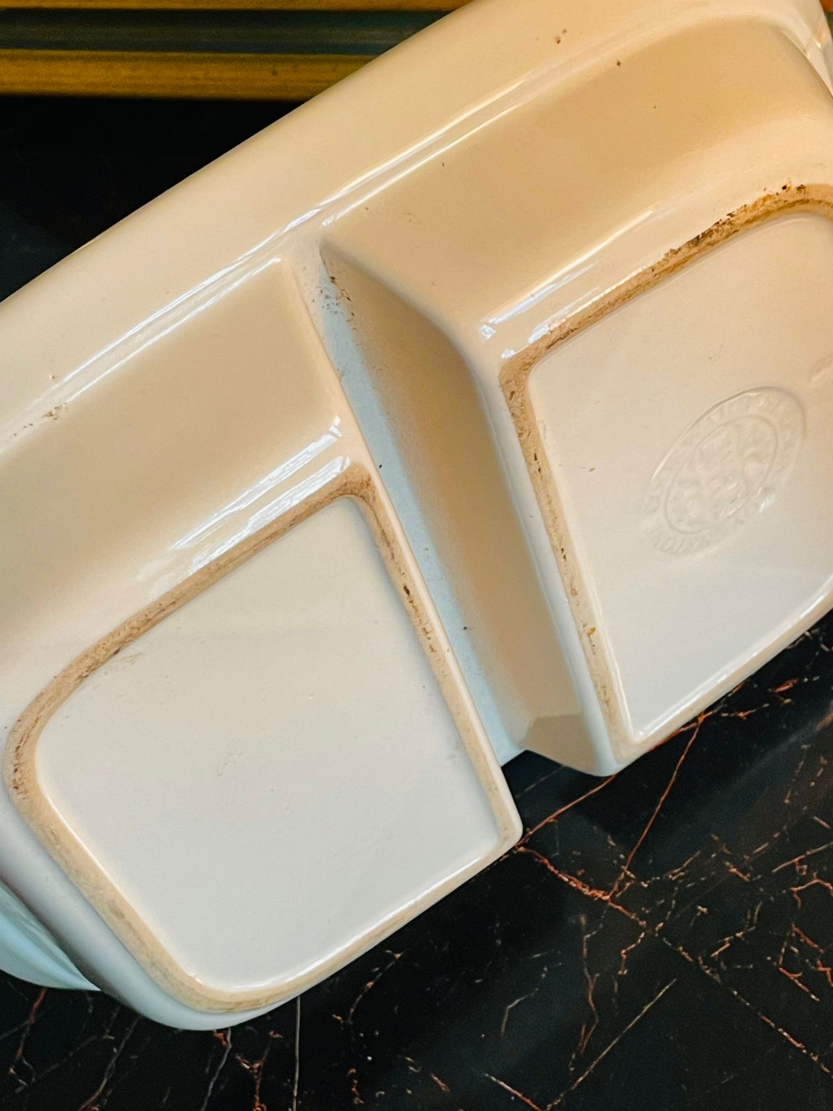 Vintage Blackberry Floral Divided Serving Dish – Portion Dish - Oven Safe , Made in England