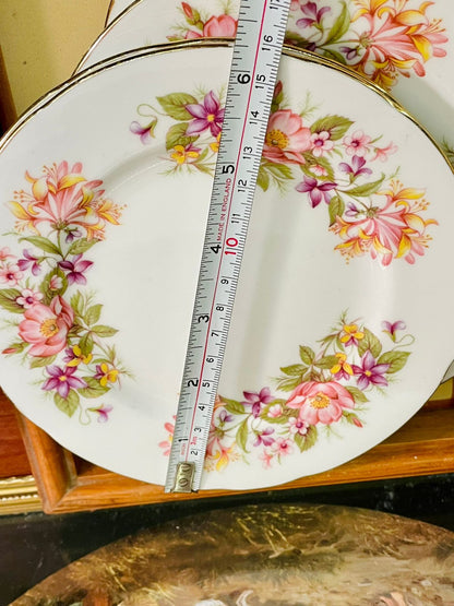 Colclough Floral Fine Bone China Quarter Plates – Set of 6