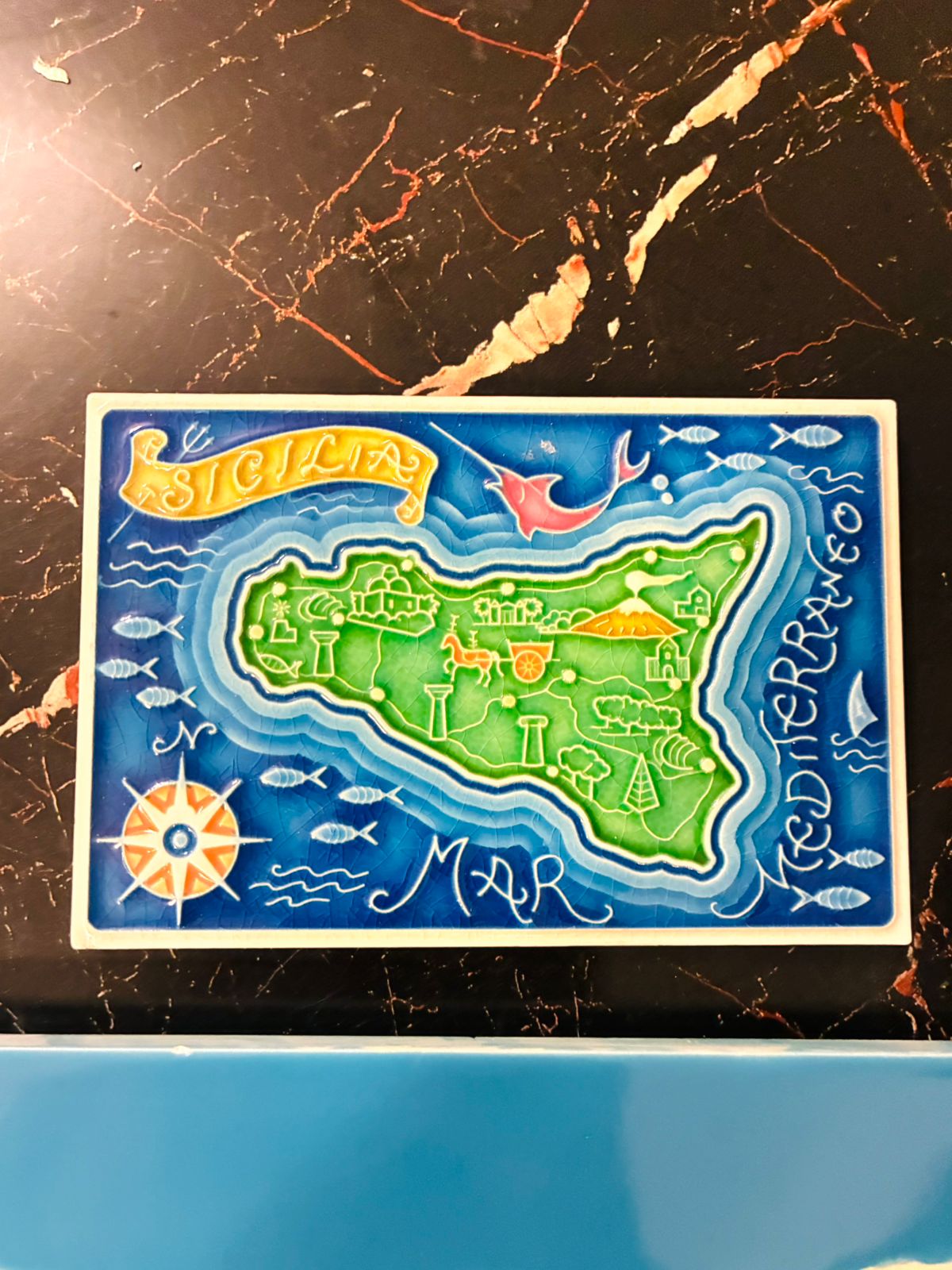 Decorative Ceramic Travel Plaques – Hand-Painted with Scenic Views of Italy