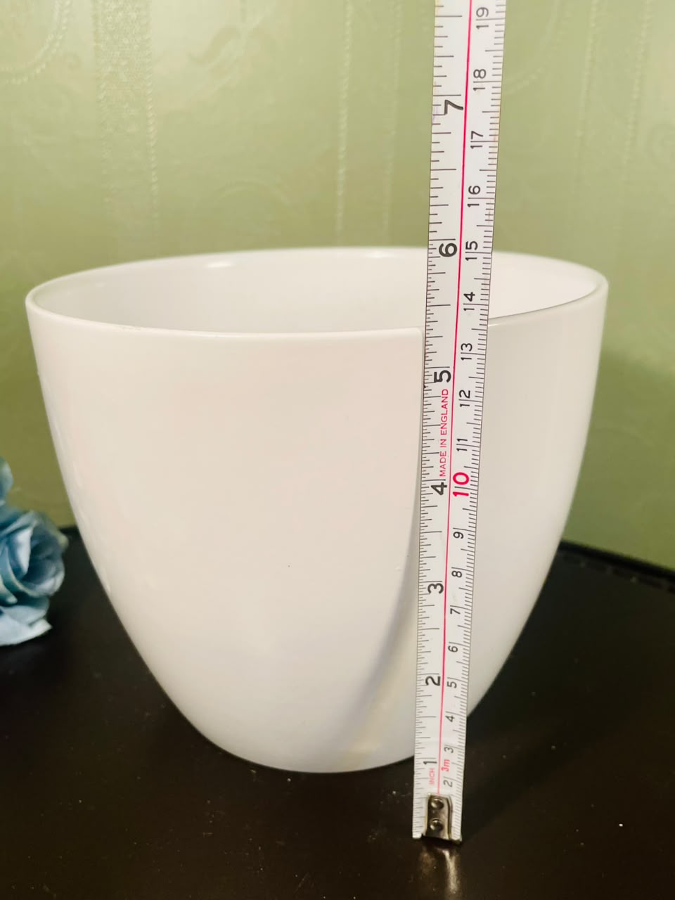 Scheurich Alaska White Ceramic Planter Pot – 16cm Made in Germany