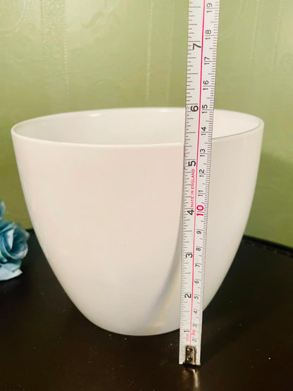Scheurich Alaska White Ceramic Planter Pot – 16cm Made in Germany
