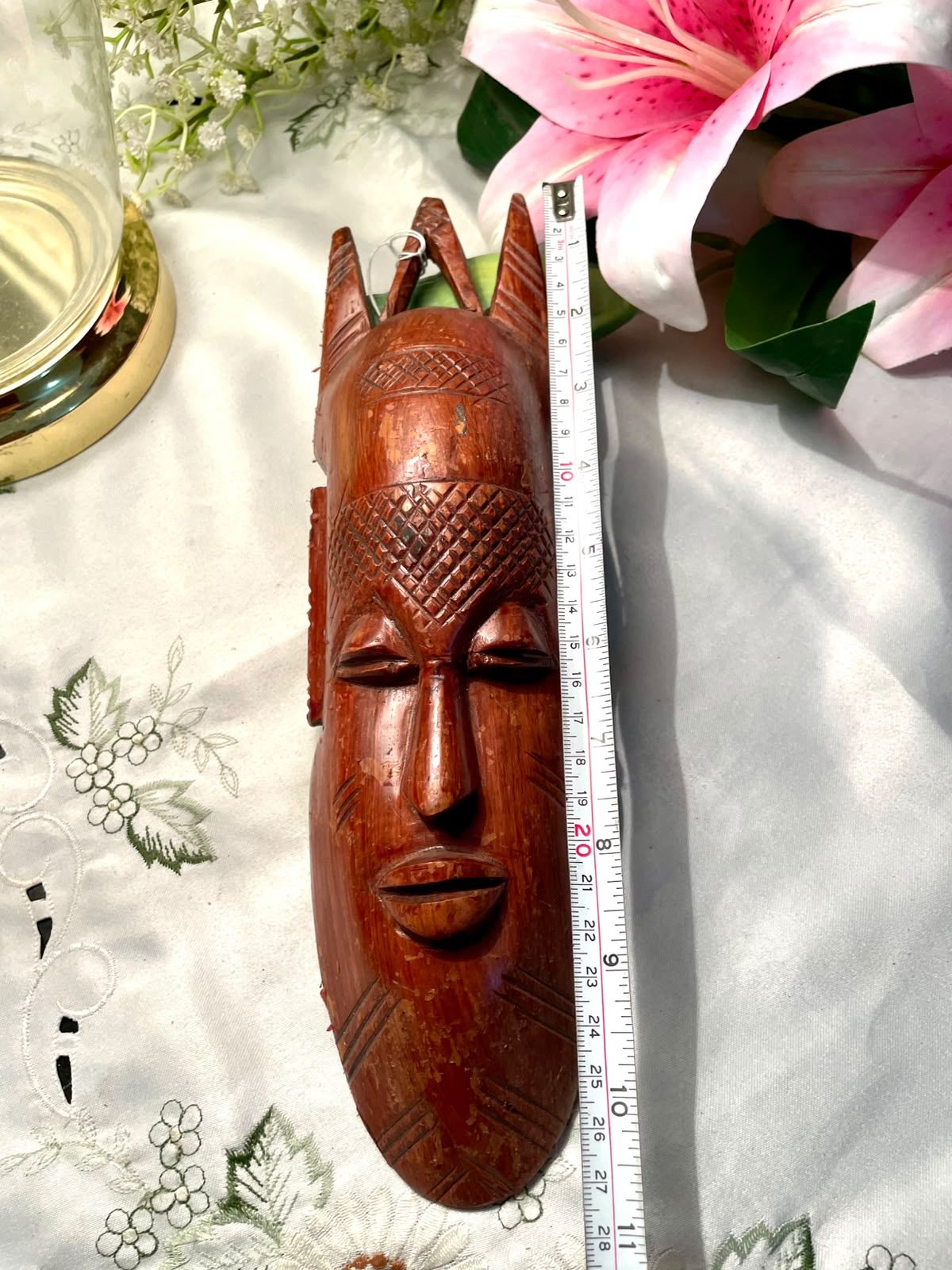 Rare find Carved Wooden Tribal Mask – 11 in