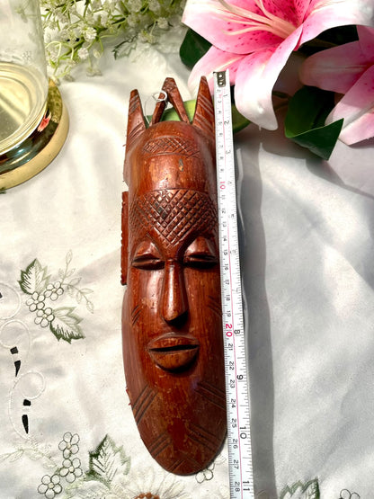 Rare find Carved Wooden Tribal Mask – 11 in