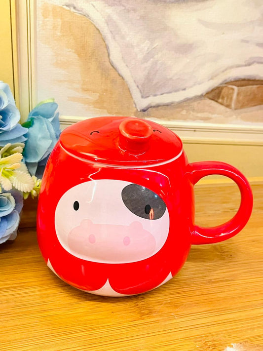 Oven-Safe Ceramic Tea Mug with lid– Made in England