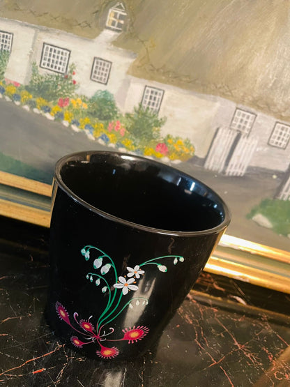 Dunelm x Natural History Museum “Moorland” Small Ceramic Pot ( 11.5 cm ) – Hand-Painted Floral Design. ENGLAND