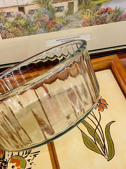 Clear Glass Oven-Safe Mixing & Baking Bowl – Vintage Pyrex Style