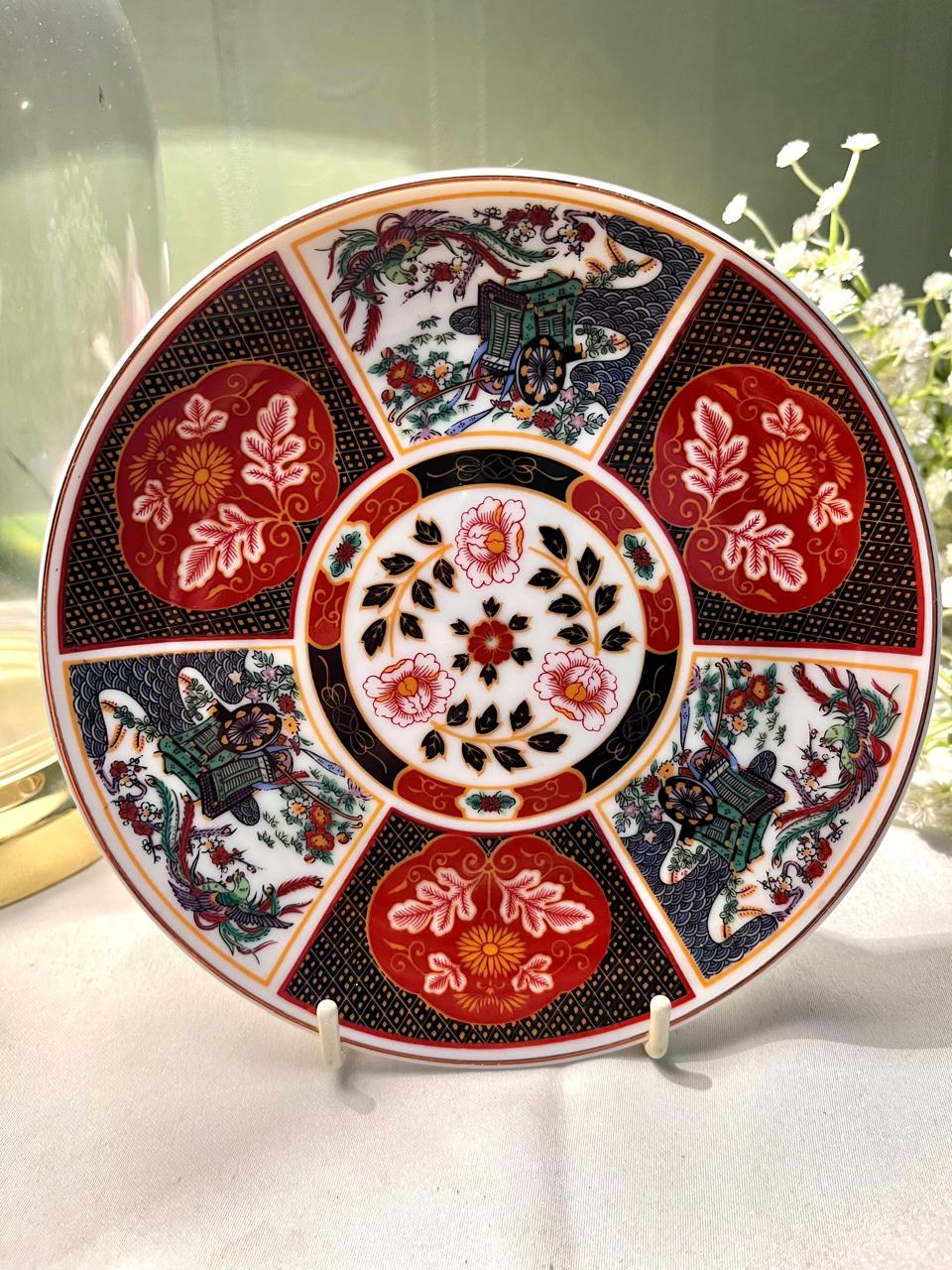Japanese Imari Style Decorative Wall Plaque 6.5 Inch