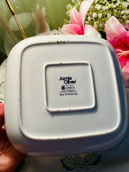 Jamie Oliver Queens White Oven-Safe Serving Dish Approx. 23 cm