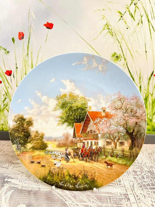 Vintage Seltmann Weiden Christian Lückel Decorative Plate 7.5 in