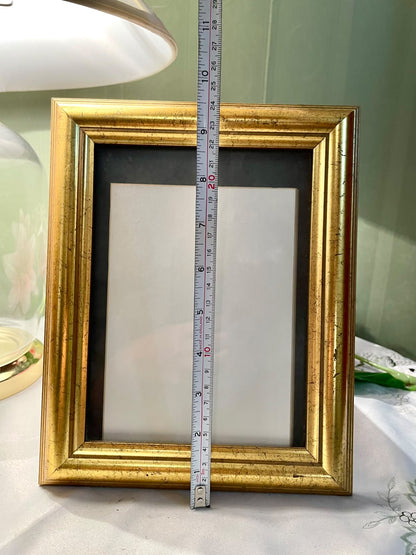 Gold-Tone Rectangular Photo Frame 9 in