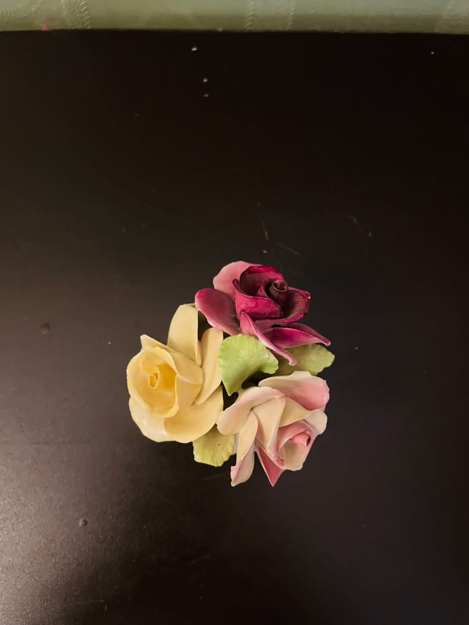 Jon Anton English Bone China Rose Posy Ornament 3 Inch