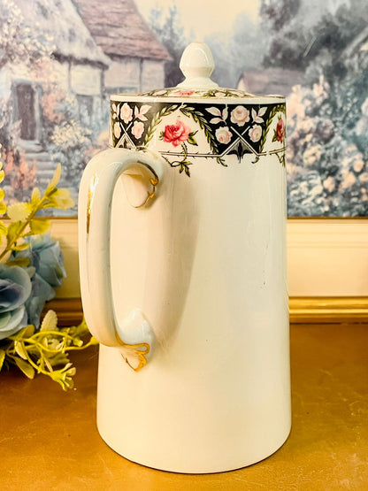 Wedgwood England Vintage Floral Jug Bone China
