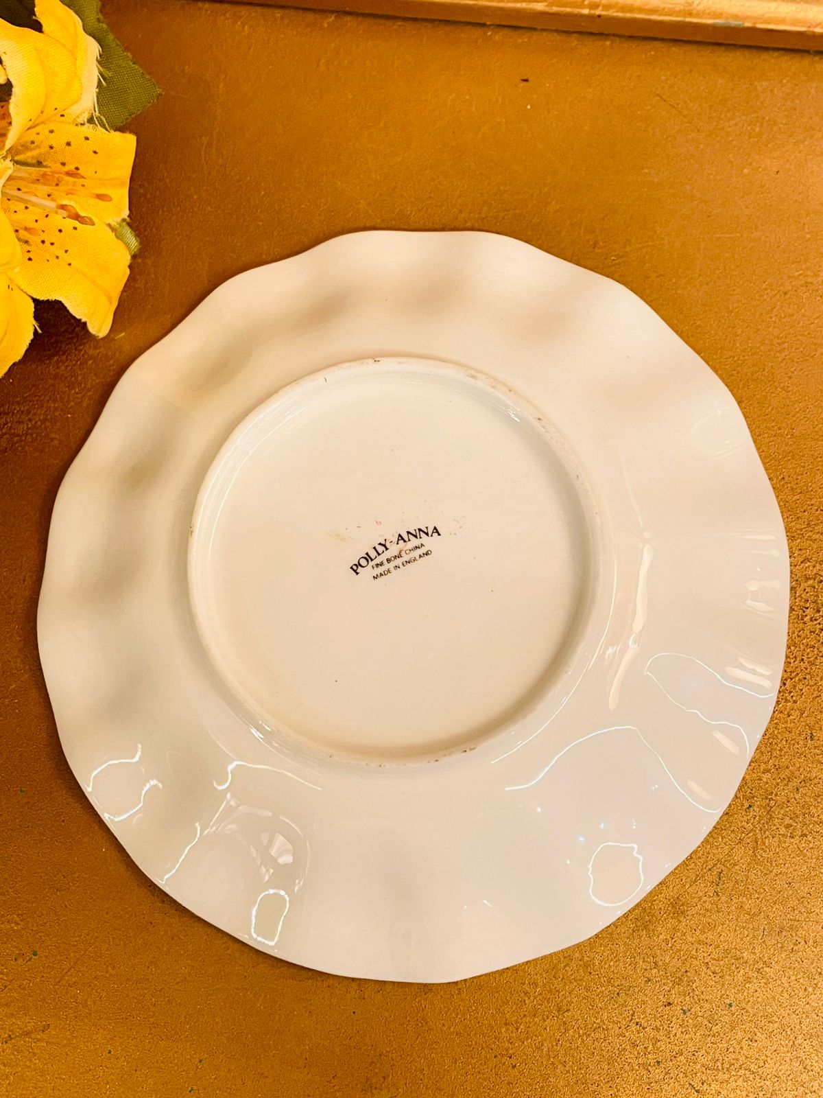 5 inches Vintage Pollyanna Bone China Wedding Plate England