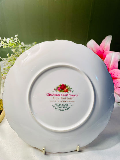 Royal Albert Christmas Carol Singers Decorative Plate – 8 Inch