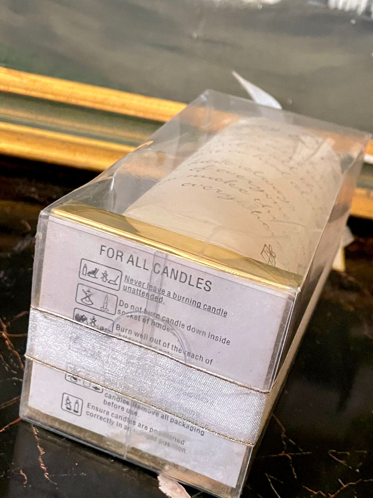 Happy 21st Birthday Candle Gift with box and ribbon packing