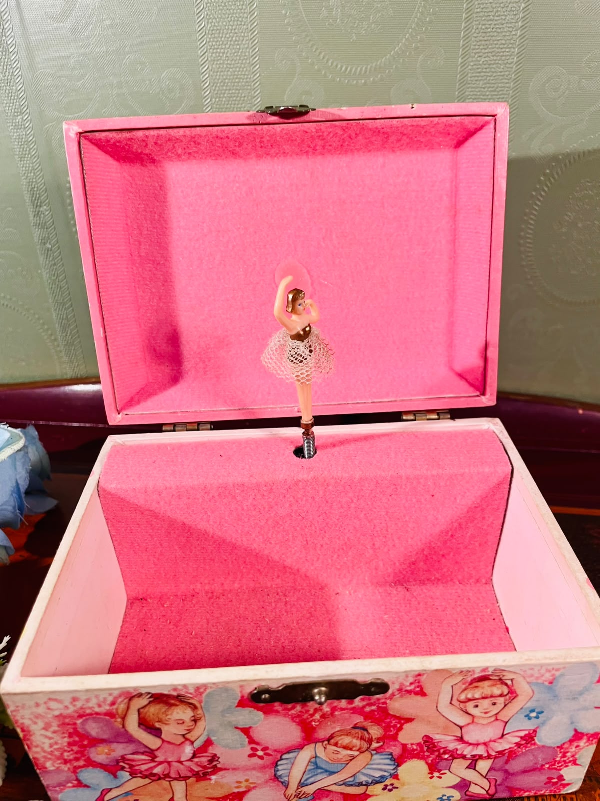 Pink Ballerina Musical Jewellery Box