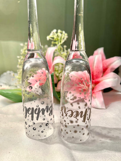 Clear Crystal Decor 11.5" – Set of 2