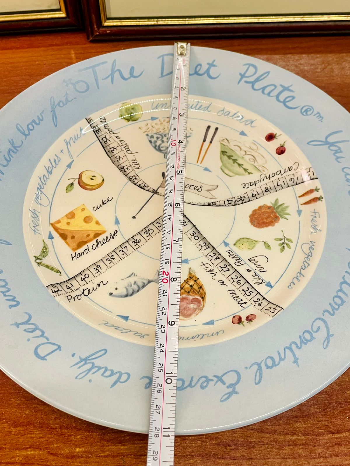Royal Stafford “The Diet Plate” Portion Control platter – Oven Safe, England