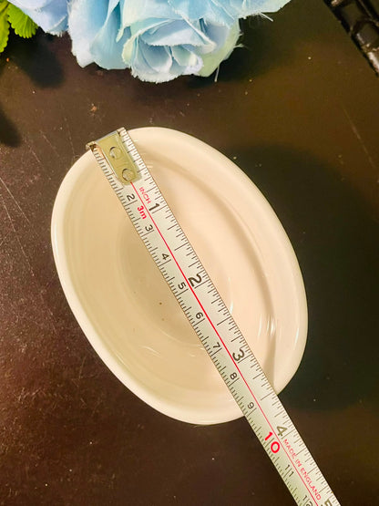 White Ceramic Round Planter Bowl – 4 Inch