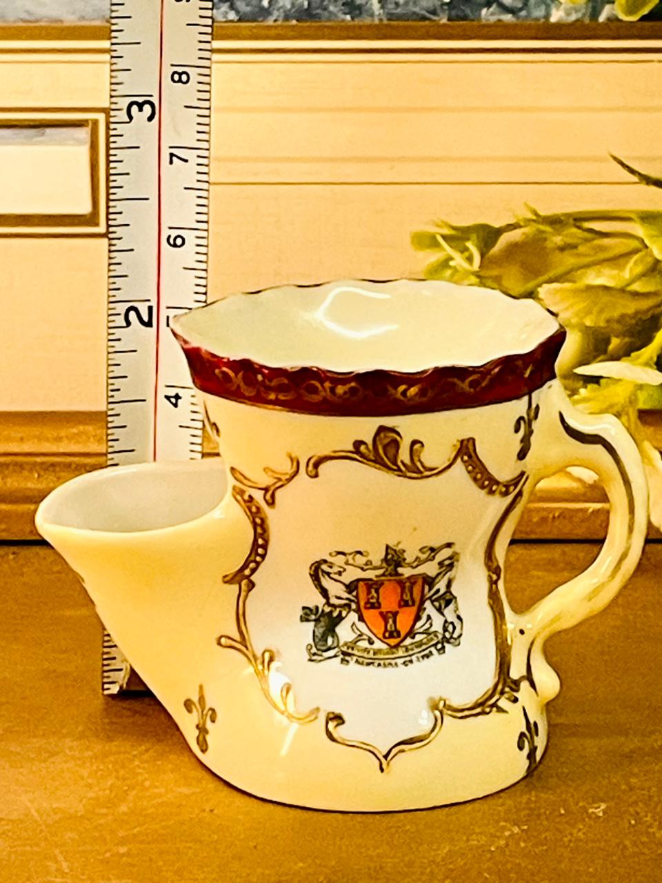Vintage Gemma Shaving Mug – Heraldic Porcelain Grooming Cup