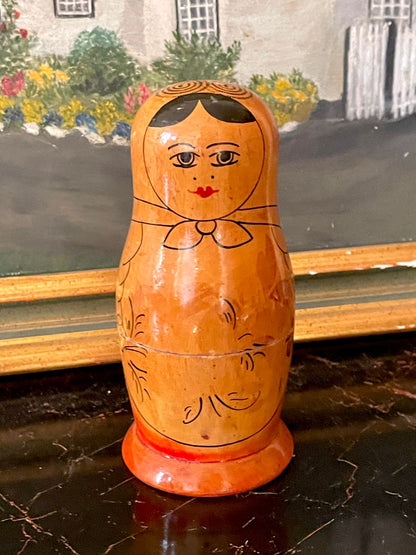 vintage decor, russian dolls, nesting dolls, matryoshka set, wooden collectible, folk art, handmade vintage, european decor, classic russian toy, heritage home decor, vintage gift item, rare thrift find pakistan, sunset kitchen vintage