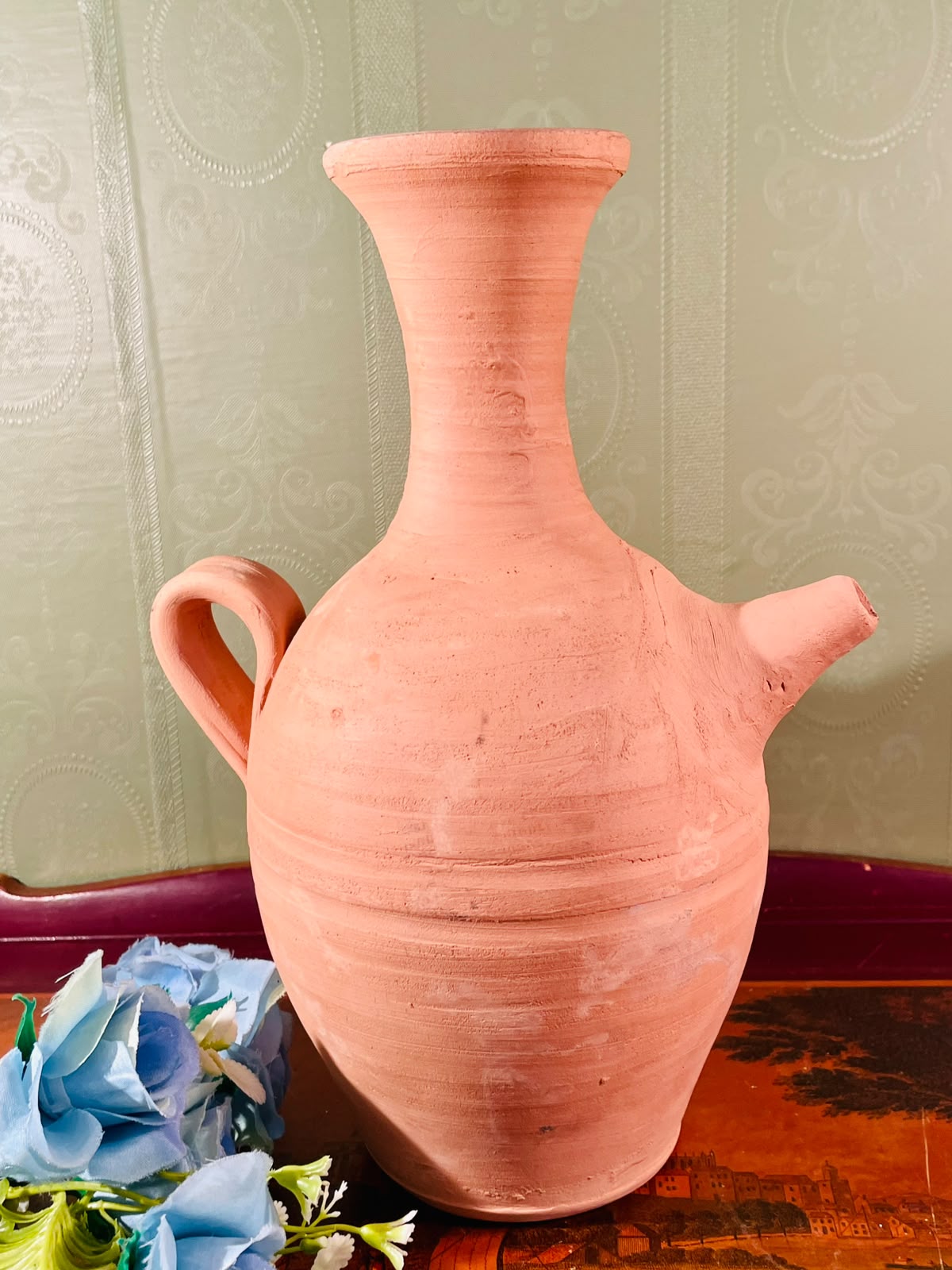 Terracotta Pottery Pitcher Vase – 11 Inch