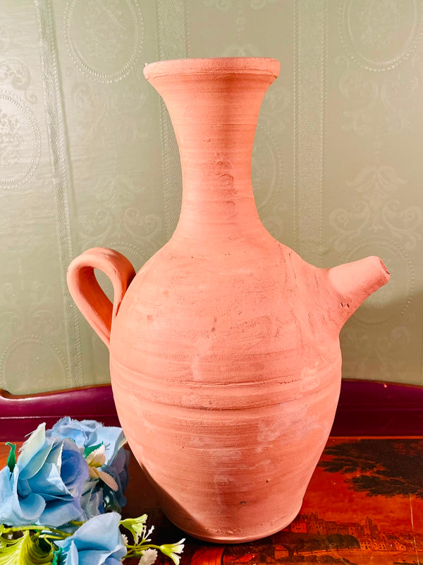 Terracotta Pottery Pitcher Vase – 11 Inch