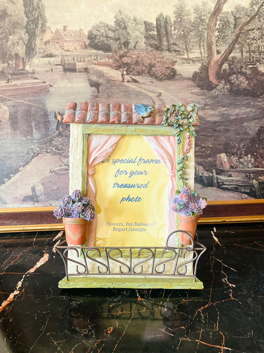 Vintage “Cottage Garden” Photo Frame – Flowers Inc. Balloons, Georgia (USA)
