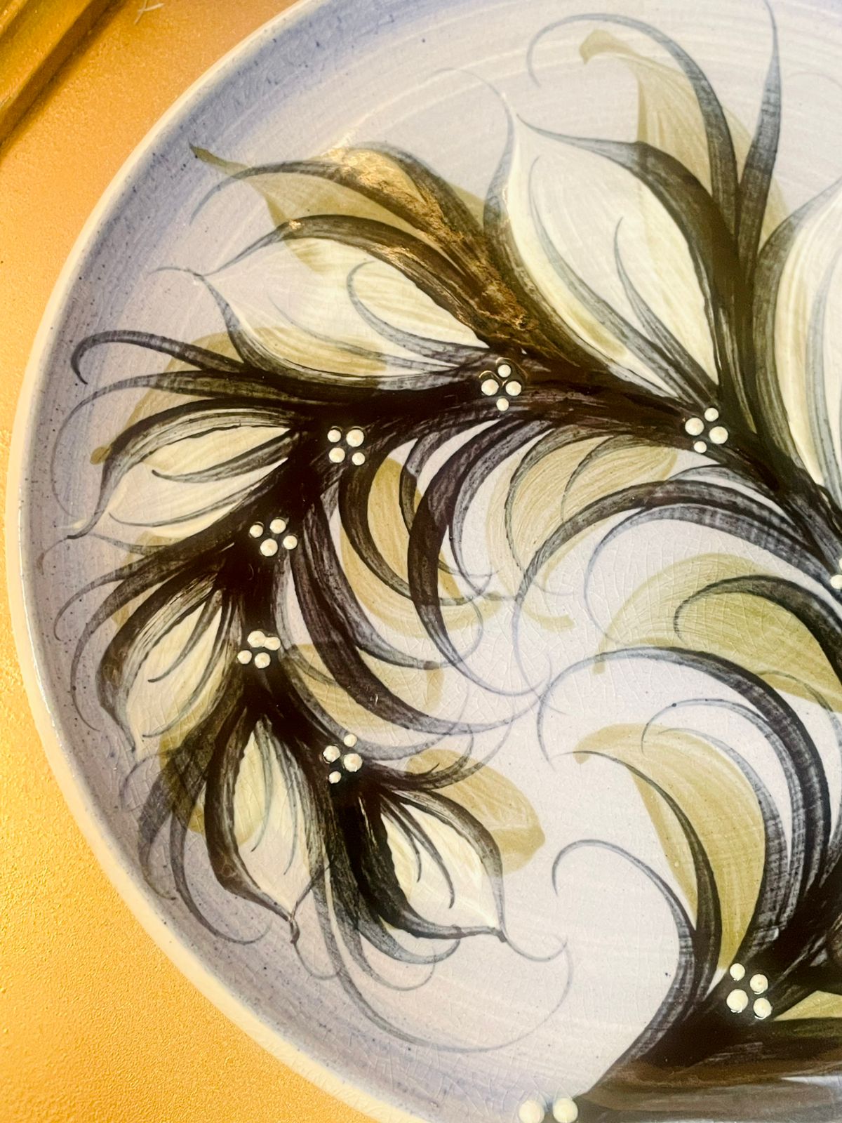 Hand-Painted Vintage Decorative Plates for Wall Display 8 inches