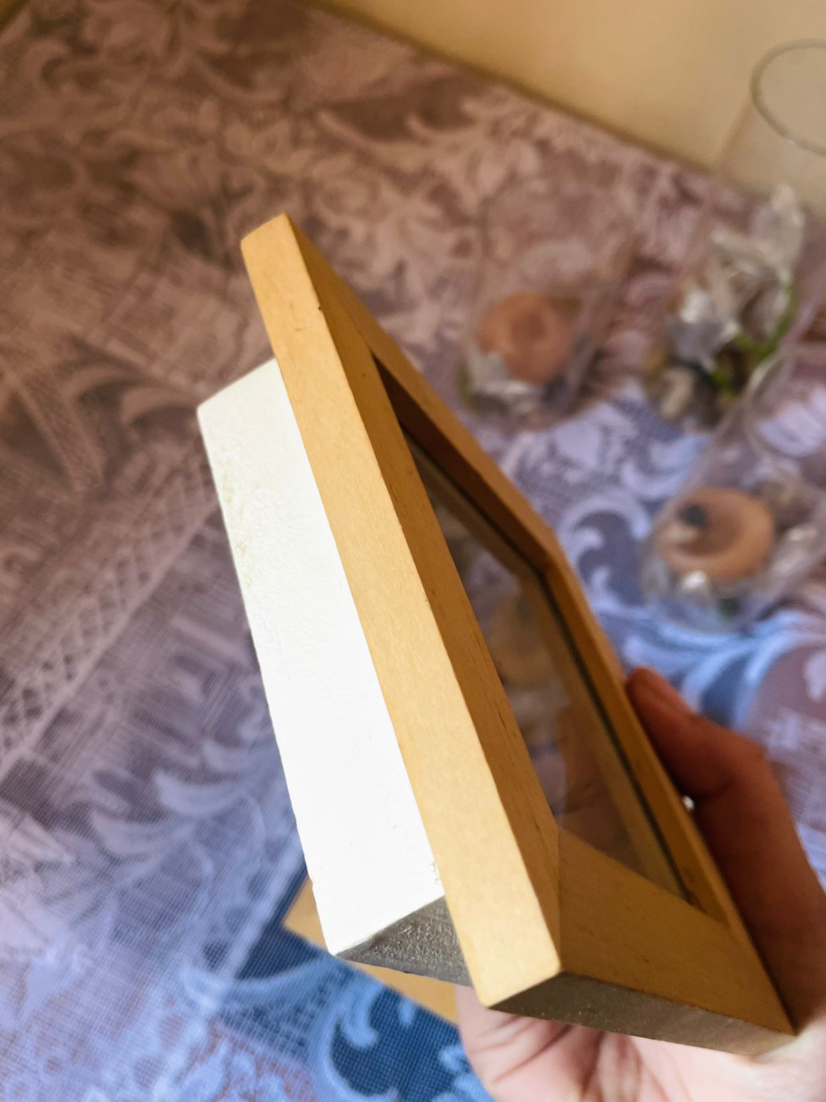 Set of 2 - Shadow-Box Wall Art Set – Natural Leaf & Feather Décor