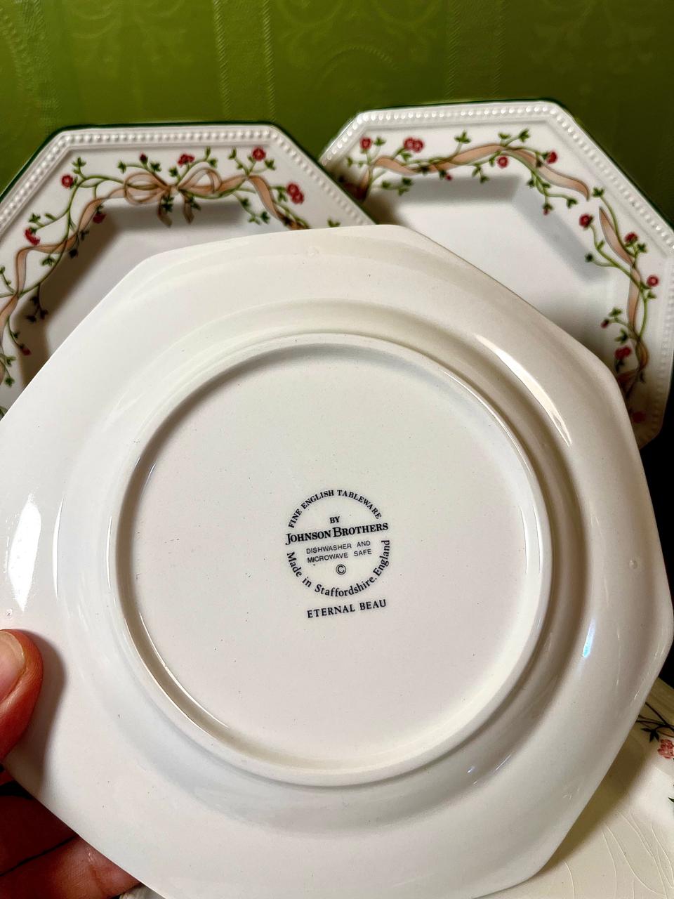 Johnson Brothers Eternal Beau 6 Inch Quarter Plates | Made in England | Set of 6