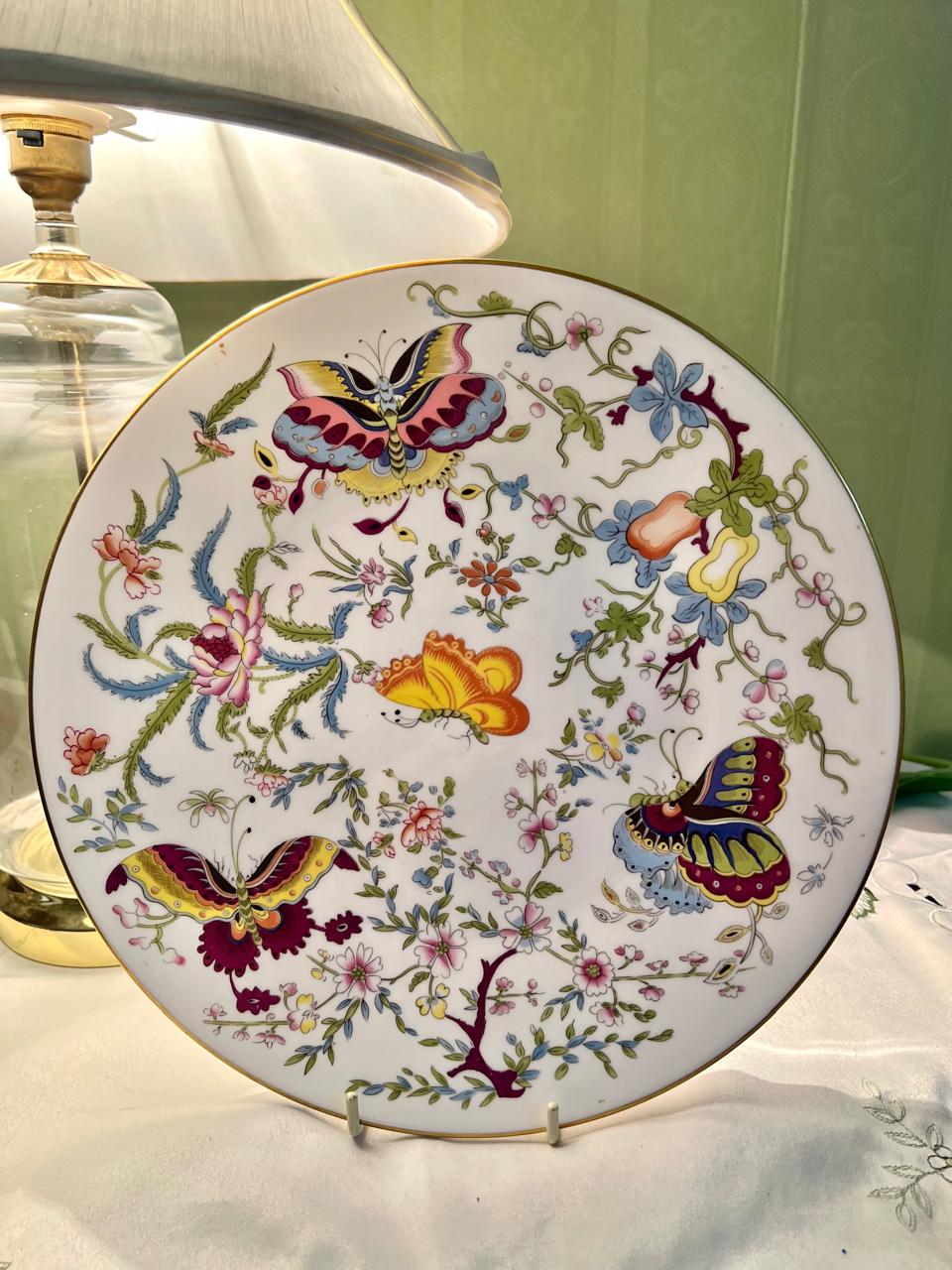 Royal Worcester Exotic Butterflies Wall Plate 25cm Limited Edition