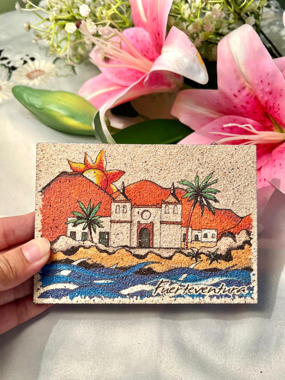 Fuerteventura Coastal Scenic Decorative Plaque 6"