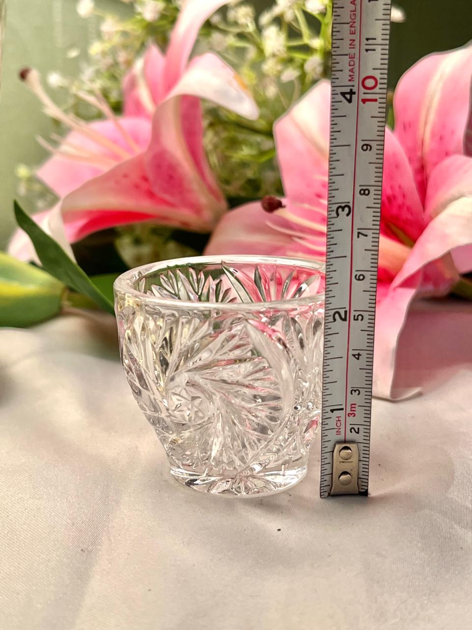Clear Cut Crystal Mini Tumbler – Approx. 2.5 Inch