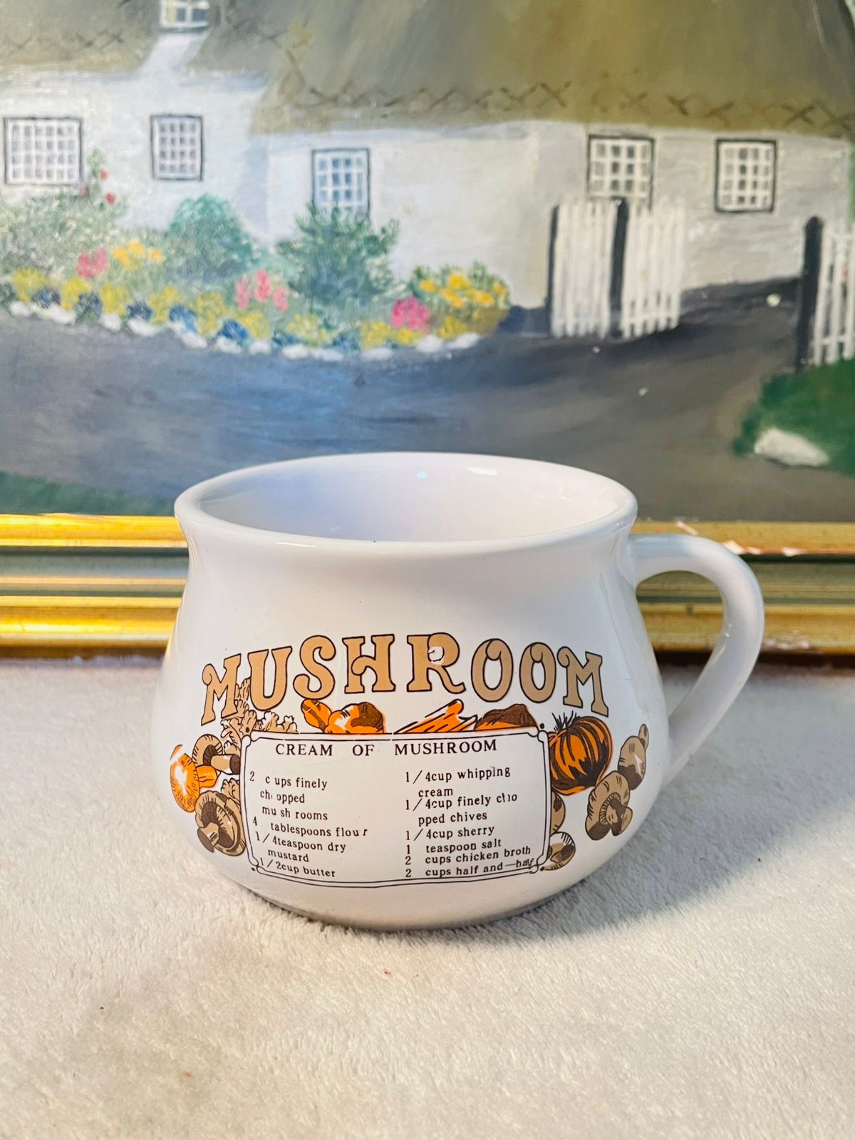 set of 2 soup mugs  ,Oven Safe,porcelain , England