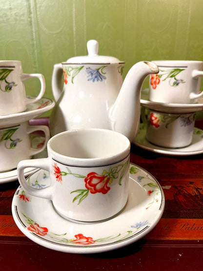 Churchill Floral Hotelware Tea Set | Made in England | 11 Pieces