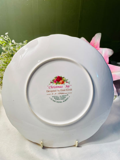 Royal Albert Christmas Joy Decorative Plate – 8 Inch