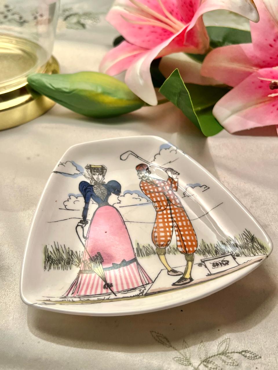 Foley Bone China Fun & Games Golf Dish – Approx. 6 Inch
