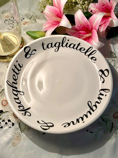 Extra Large White Pasta Serving Bowl 32 cm