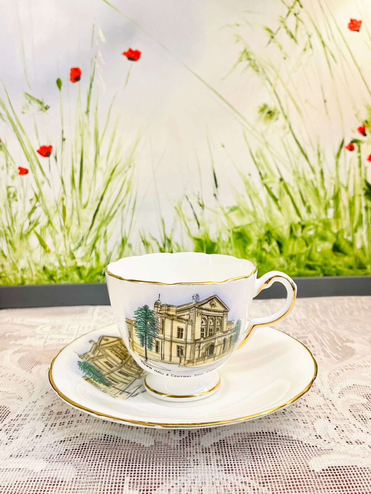 H&M Sutherland Bone China Cheltenham Teacup & Saucer