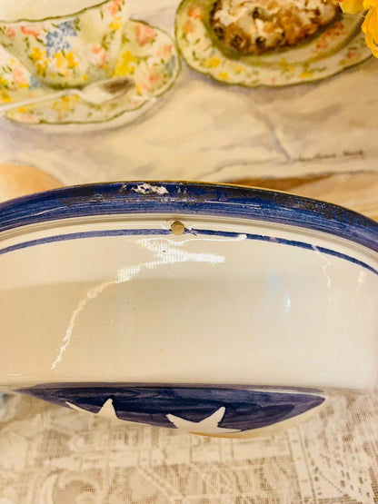 Hand-Painted Moon Face Ceramic Wall Plate