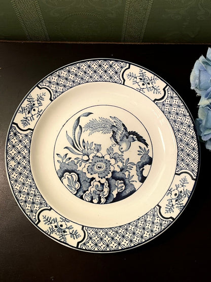 Wood & Sons Yuan Blue Bird Decorative Plate 8 Inch