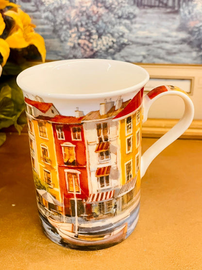 San Remo Fine Bone China Vintage Harbour Mug