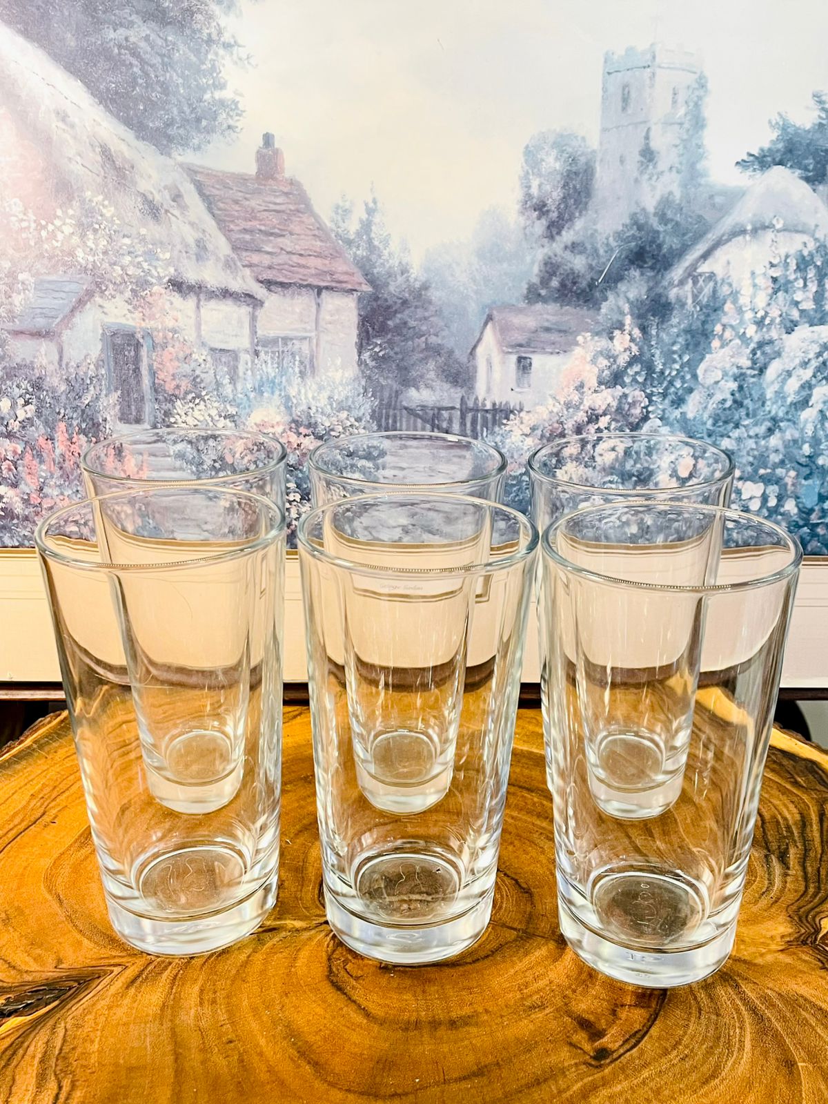 Set of 6 Premium Double Wall Glass Tumbler Set – Clear Drinkware