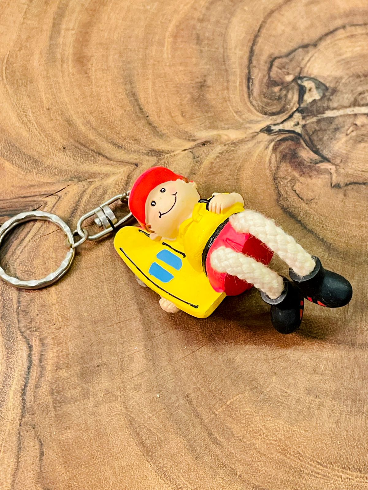 Handmade RNLI Lifeguard Keychain Surf Rescue Figurine