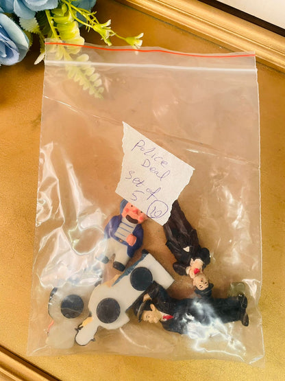 Vintage Character Fridge Magnets Set of 5 Retro Figures