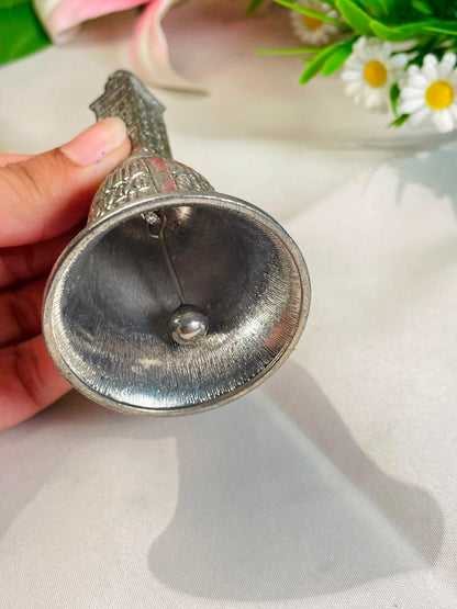 Silver-Tone Architectural Souvenir Bell – 12 cm